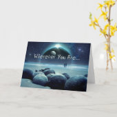 Valentinstag, wo auch immer Sie sind Karte (Gelbe Blume)