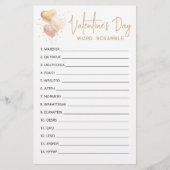 Valentinstag Word Scramble Game Party (Vorderseite)