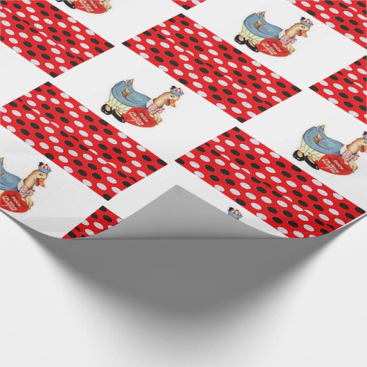 Valentinstag Wrapping Paper Duck Geschenkpapier (Ecke)