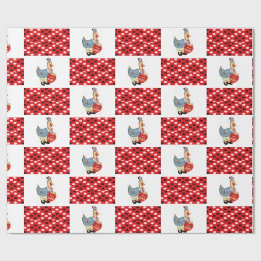 Valentinstag Wrapping Paper Duck Geschenkpapier (Flach)