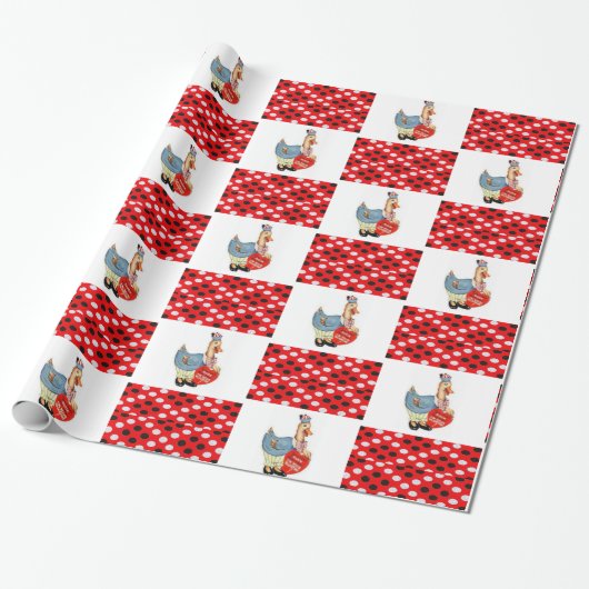 Valentinstag Wrapping Paper Duck Geschenkpapier (Ungerollt)