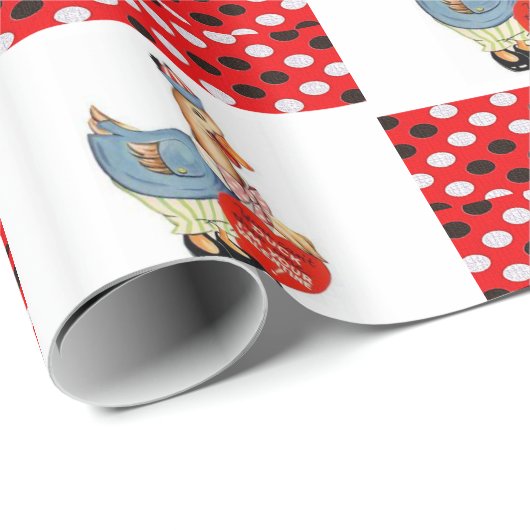 Valentinstag Wrapping Paper Duck Geschenkpapier (Rolleneckpunkt)