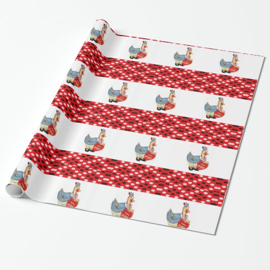 Valentinstag Wrapping Paper Duck Geschenkpapier (Ungerollt)
