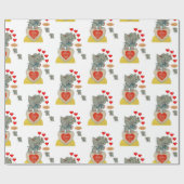 Valentinstag Wrapping Paper Elephant Geschenkpapier (Flach)