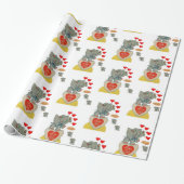 Valentinstag Wrapping Paper Elephant Geschenkpapier (Ungerollt)