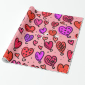 Valentinstag Wrapping Paper Geschenkpapier (Ungerollt)