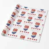 Valentinstag Wrapping Paper Geschenkpapier (Ungerollt)