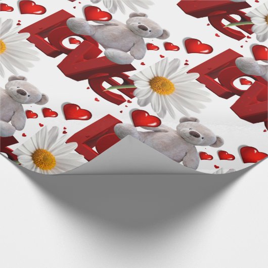 Valentinstag Wrapping Paper Geschenkpapier (Ecke)