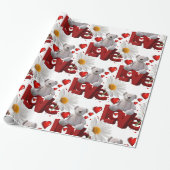 Valentinstag Wrapping Paper Geschenkpapier (Ungerollt)