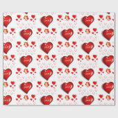Valentinstag Wrapping Paper Geschenkpapier (Flach)
