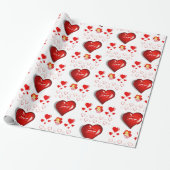 Valentinstag Wrapping Paper Geschenkpapier (Ungerollt)