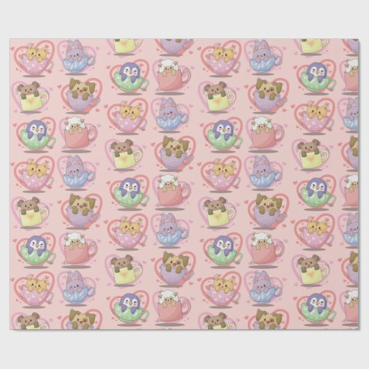 Valentinstag Wrapping Paper Geschenkpapier (Flach)