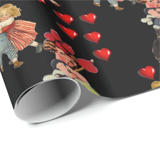 Valentinstag Wrapping Paper Geschenkpapier (Rolleneckpunkt)