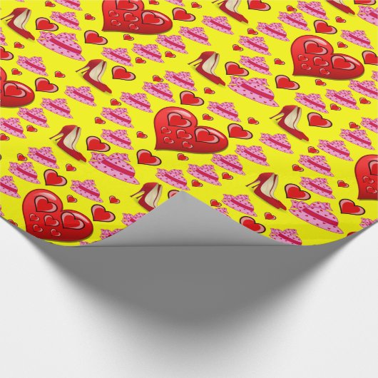 Valentinstag Wrapping Paper Geschenkpapier (Ecke)