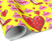 Valentinstag Wrapping Paper Geschenkpapier (Rolleneckpunkt)