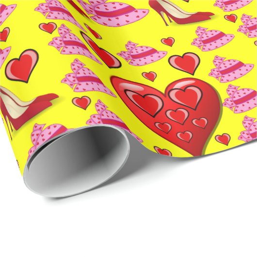Valentinstag Wrapping Paper Geschenkpapier (Rolleneckpunkt)