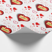Valentinstag Wrapping Paper Geschenkpapier (Ecke)