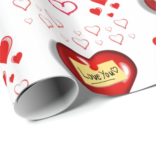 Valentinstag Wrapping Paper Geschenkpapier (Rolleneckpunkt)