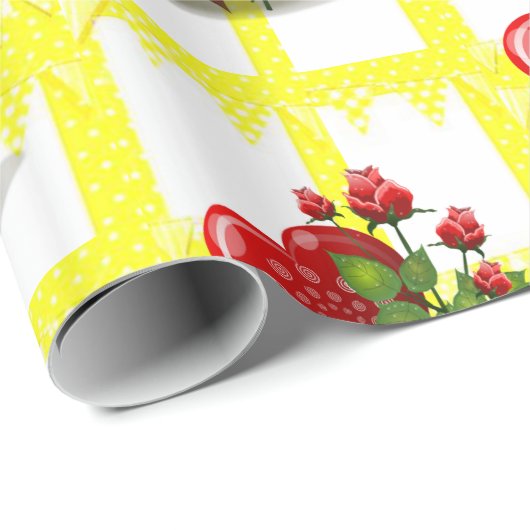 Valentinstag Wrapping Paper Geschenkpapier (Rolleneckpunkt)