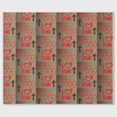 Valentinstag Wrapping Paper Geschenkpapier (Flach)