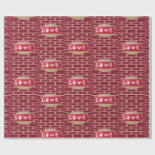 Valentinstag Wrapping Paper Geschenkpapier (Flach)