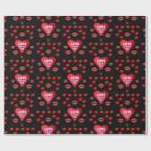 Valentinstag Wrapping Paper Geschenkpapier (Flach)