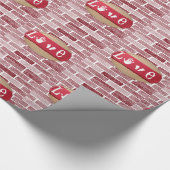 Valentinstag Wrapping Paper Geschenkpapier (Ecke)