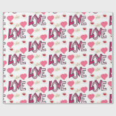 Valentinstag Wrapping Paper Geschenkpapier (Flach)