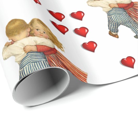 Valentinstag Wrapping Paper Geschenkpapier (Rolleneckpunkt)