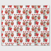 Valentinstag Wrapping Paper Geschenkpapier (Flach)