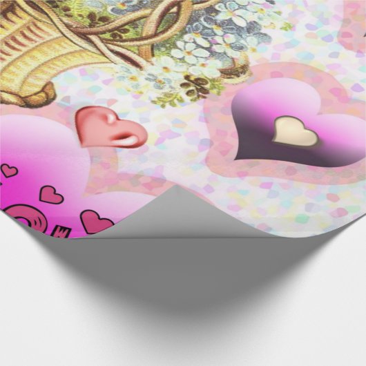 Valentinstag Wrapping Paper Geschenkpapier (Ecke)