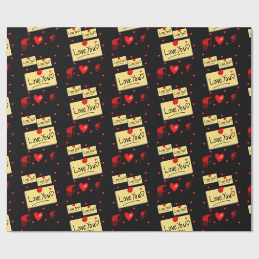 Valentinstag Wrapping Paper Geschenkpapier (Flach)