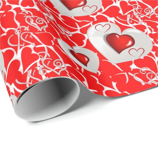 Valentinstag Wrapping Paper Geschenkpapier (Rolleneckpunkt)