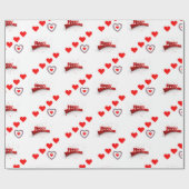Valentinstag Wrapping Paper Geschenkpapier (Flach)