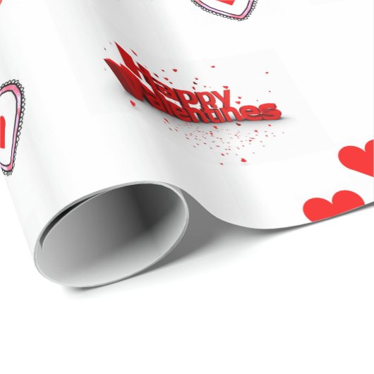 Valentinstag Wrapping Paper Geschenkpapier (Rolleneckpunkt)