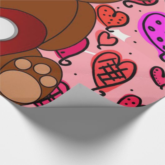 Valentinstag Wrapping Paper Geschenkpapier (Ecke)