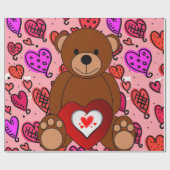 Valentinstag Wrapping Paper Geschenkpapier (Flach)