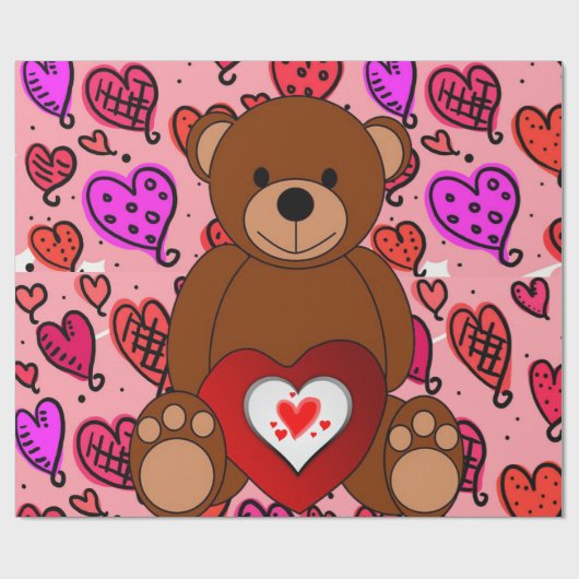 Valentinstag Wrapping Paper Geschenkpapier (Flach)