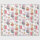 Valentinstag Wrapping Paper Geschenkpapier (Flach)