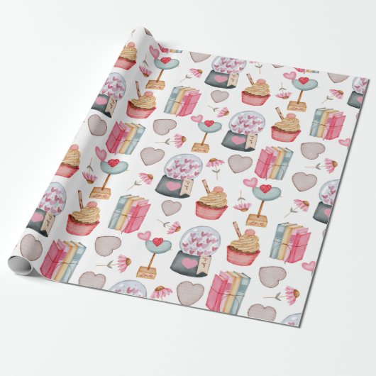 Valentinstag Wrapping Paper Geschenkpapier (Ungerollt)