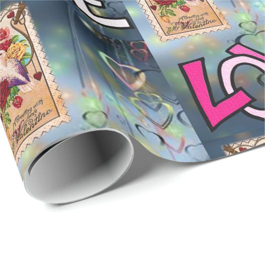 Valentinstag Wrapping Paper Geschenkpapier (Rolleneckpunkt)