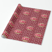 Valentinstag Wrapping Paper Geschenkpapier (Ungerollt)