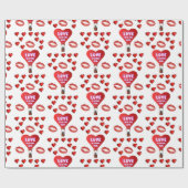 Valentinstag Wrapping Paper Geschenkpapier (Flach)