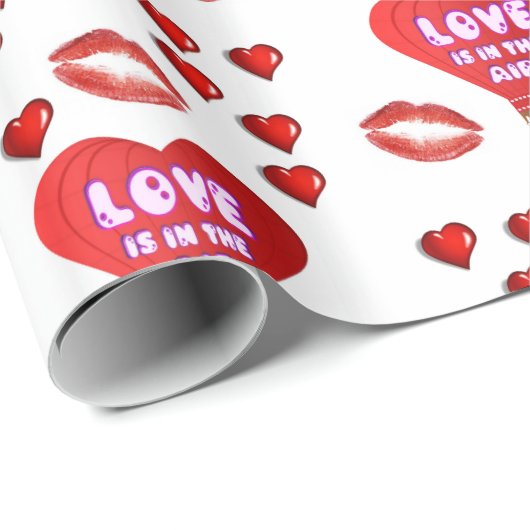 Valentinstag Wrapping Paper Geschenkpapier (Rolleneckpunkt)