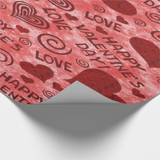 Valentinstag-Wrapping Paper Geschenkpapier (Ecke)