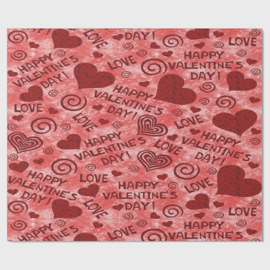 Valentinstag-Wrapping Paper Geschenkpapier (Flach)