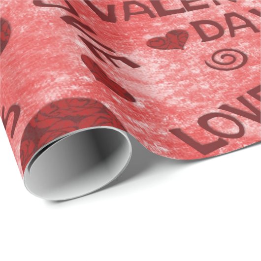 Valentinstag-Wrapping Paper Geschenkpapier (Rolleneckpunkt)