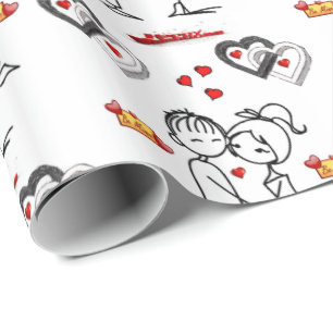 Valentinstag Wrapping Paper Geschenkpapier