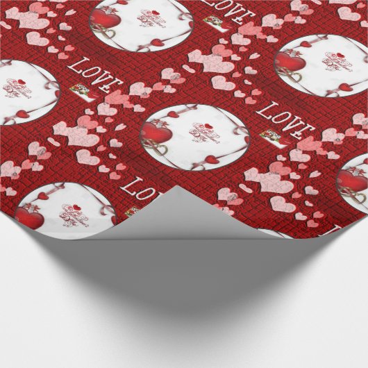 Valentinstag Wrapping Paper Geschenkpapier (Ecke)