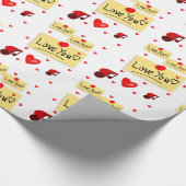 Valentinstag Wrapping Paper Geschenkpapier (Ecke)